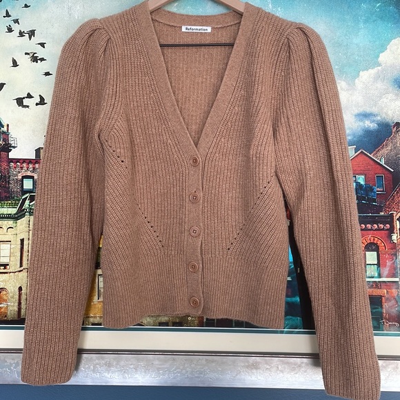 Reformation Fossi Cashmere Cardigan - Picture 7 of 8